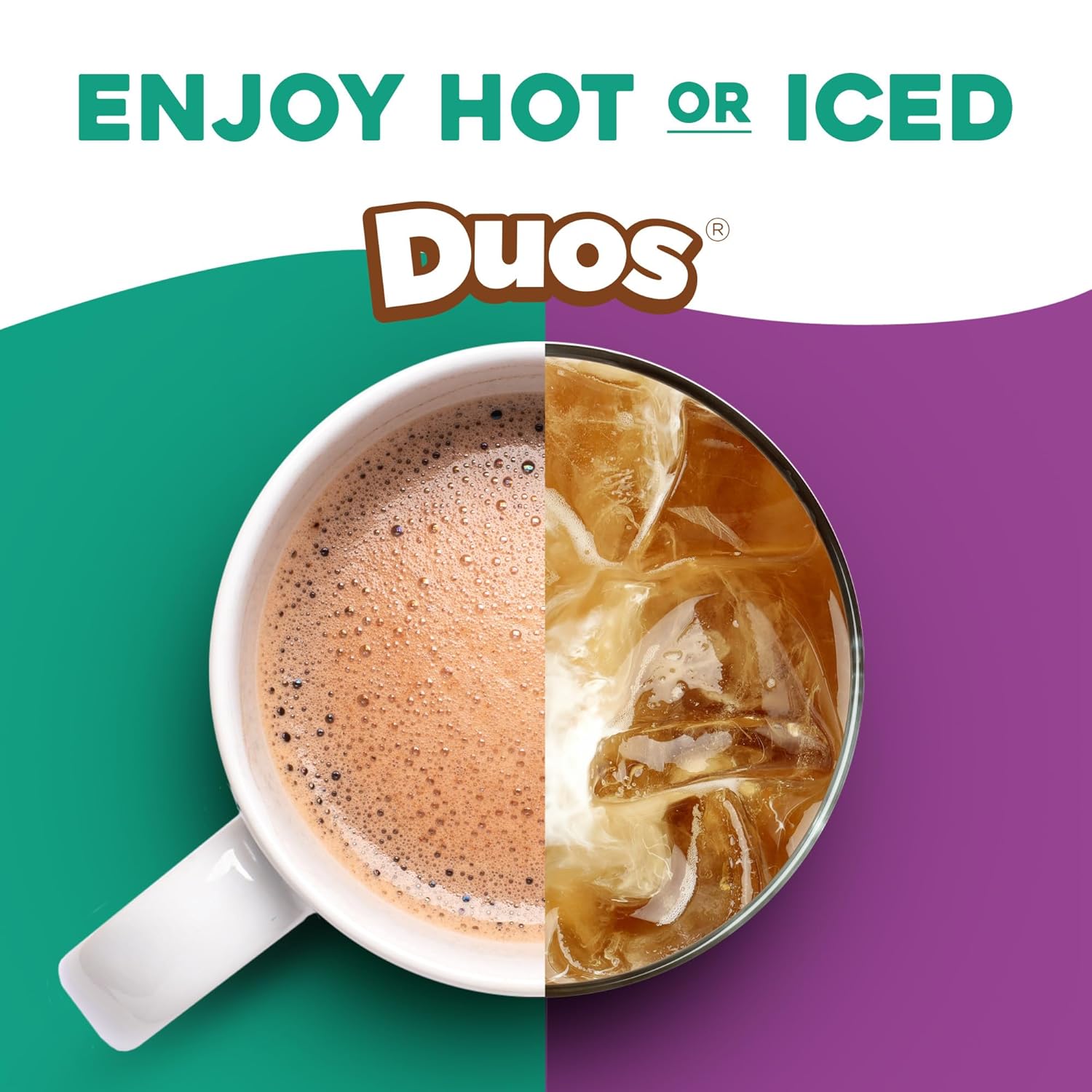 Original Donut Shop | Iced Duos Cookies & Caramel Coffee | 24 Count Keurig K-Cup Pods