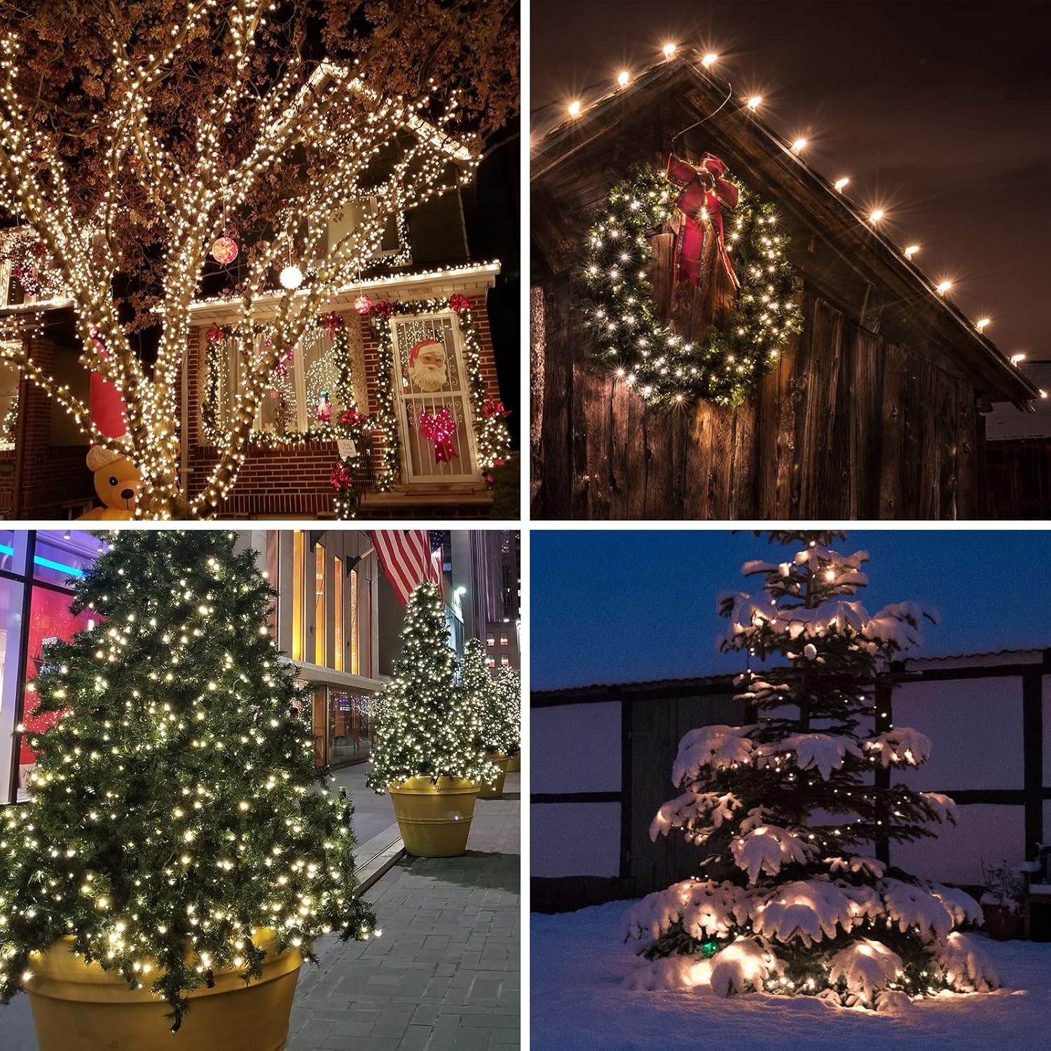 Skiennix Mini String Lights - 100 Clear Incandescent Bulbs for Indoor Christmas & Party Decor