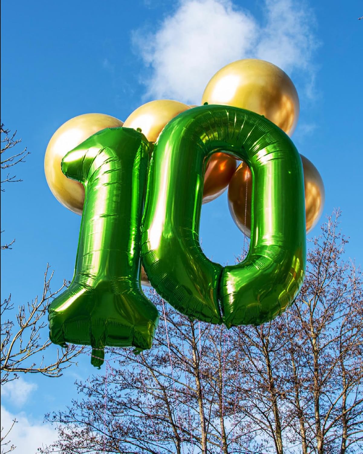 Number 50 Balloon by [Brand Name] - 40 Inch Dark Green Giant Foil Balloon for 50th Birthday Party Decorations