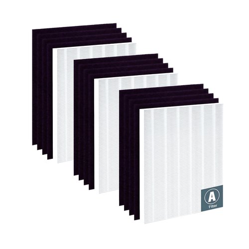 Nispira 5500 C535 115115 Filter Replacement For Winix Air Purifier True HEPA Carbon 6300, P300, 5300, 5300-2, 6300-2, AM90, C909, 9800 Electrolux Fellowes EL490A EL491A AP-300PH EL017 9370101, 3 Sets