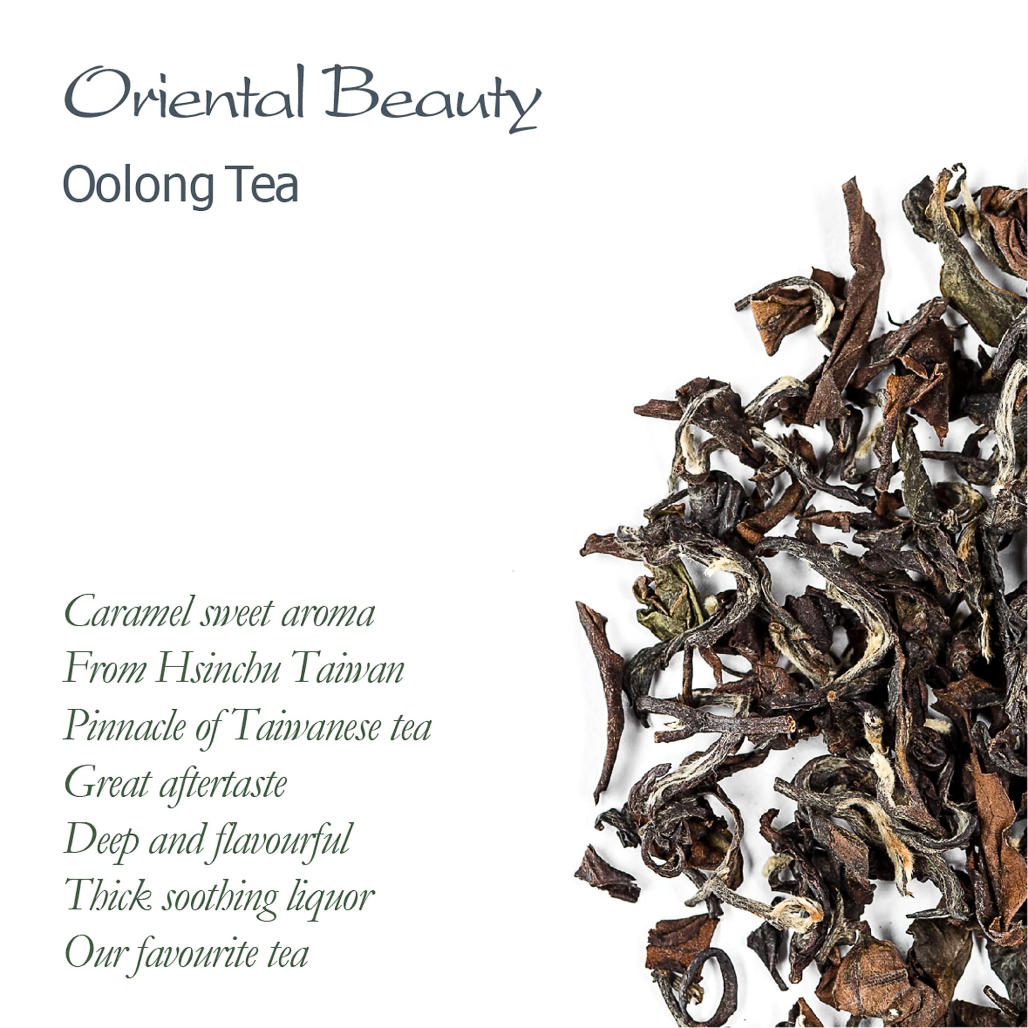 Oriental Beauty Taiwan Oolong Tea - Dongfang Meiren Taiwanese Wu Long Tea - White Tip Oolong Tea - 50g