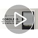 Magnetic Mini Blinds for Metal Doors - 25" W x 42" H, White