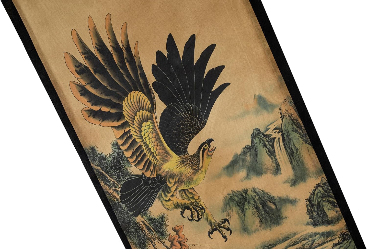 Skiennix Eagle Wall Art Poster - Stunning Hawk Painting | Ready to Hang Home Decor