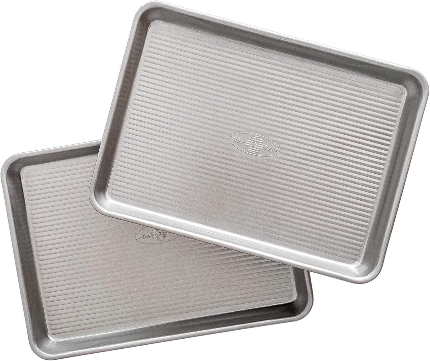 USA Pan Nonstick Quarter Sheet Pans - Set of 2 for Effortless Baking and Cooking