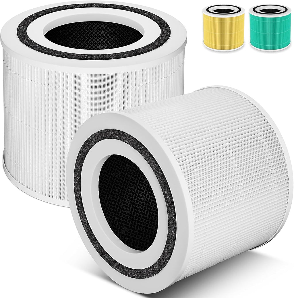 240 Air Purifier Replacement Filters - 2 Pack with Activated Carbon for Enhanced Air Quality