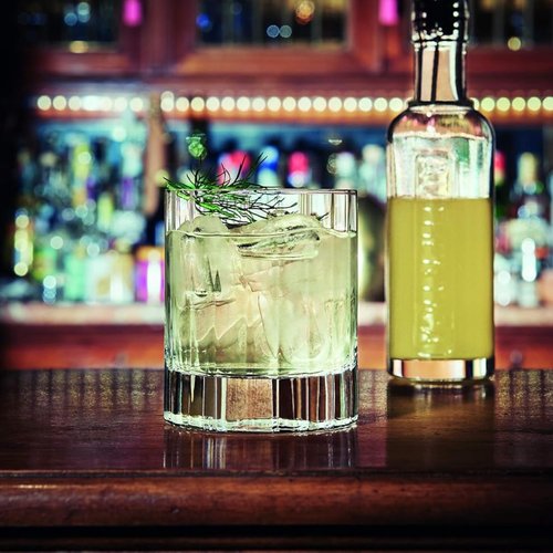Luigi Bormioli Bach 11.25 oz Double Old Fashioned Glasses - Set of 4 Durable Lead-Free SON.hyx Crystal Drinkware, Titanium Reinforced, Made in Italy, Dishwasher Safe Bar Glassware