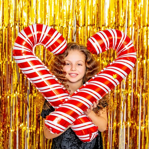 Gold Metallic Tinsel Foil Fringe Curtains by [Brand Name] - 5 Pack Photo Booth Backdrop for Parties & Celebrations