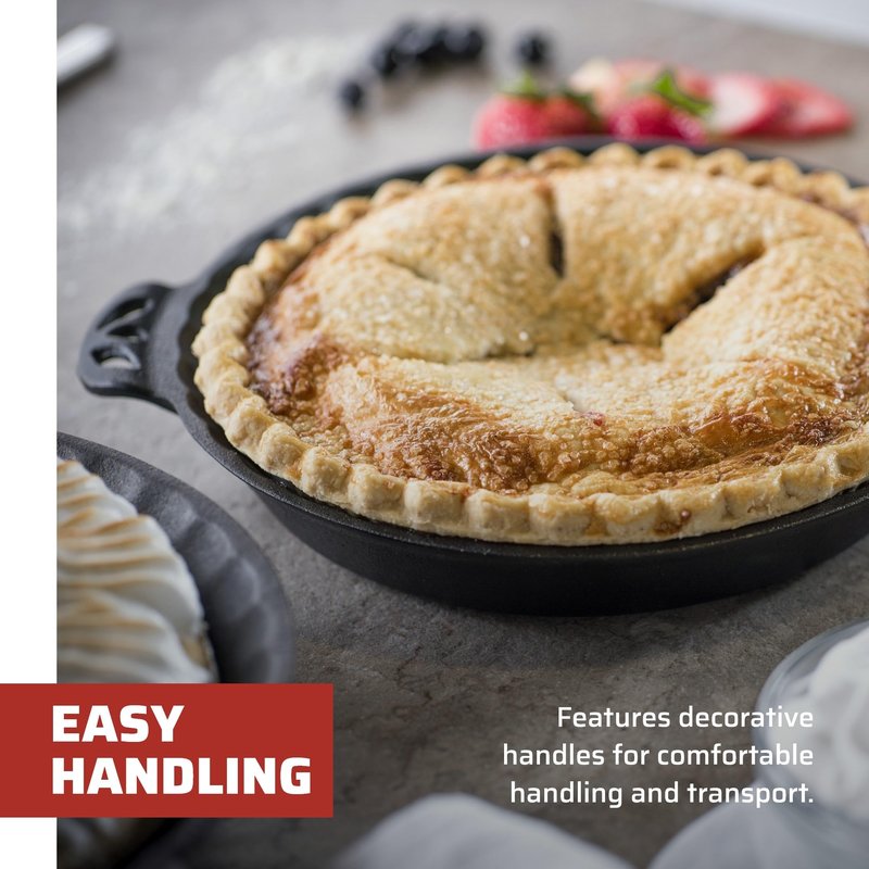 Camp Chef True Seasoned Cast Iron Pie Pan 10"