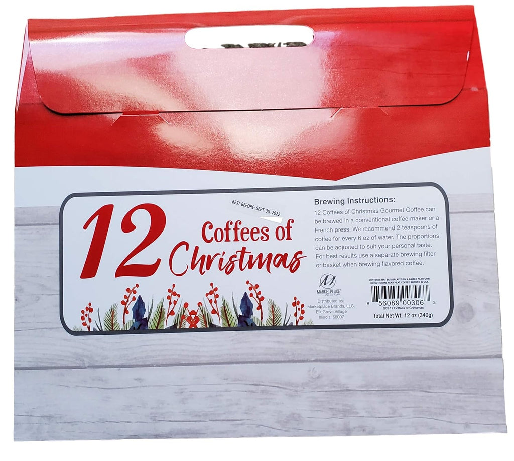 Skiennix 12 Gourmet Coffee Holiday Gift Set - Perfect Christmas Treat for Coffee Lovers