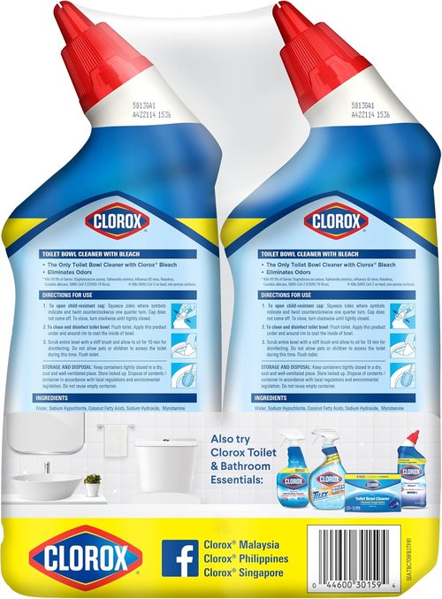 Clorox Toilet Bowl Cleaner - Fresh Scent | 24 Fl Oz for Powerful Cleaning Action