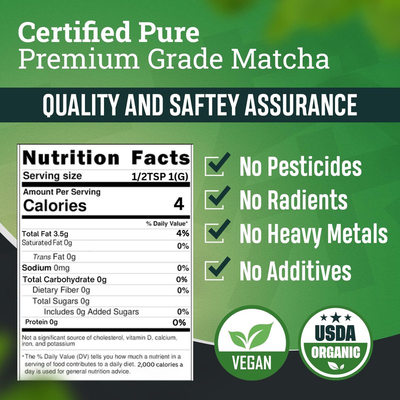 Macha Latte Powder - 3.53oz Pack of 1 - Organic Unsweetened Matcha - Carefully Stored Green Superfood