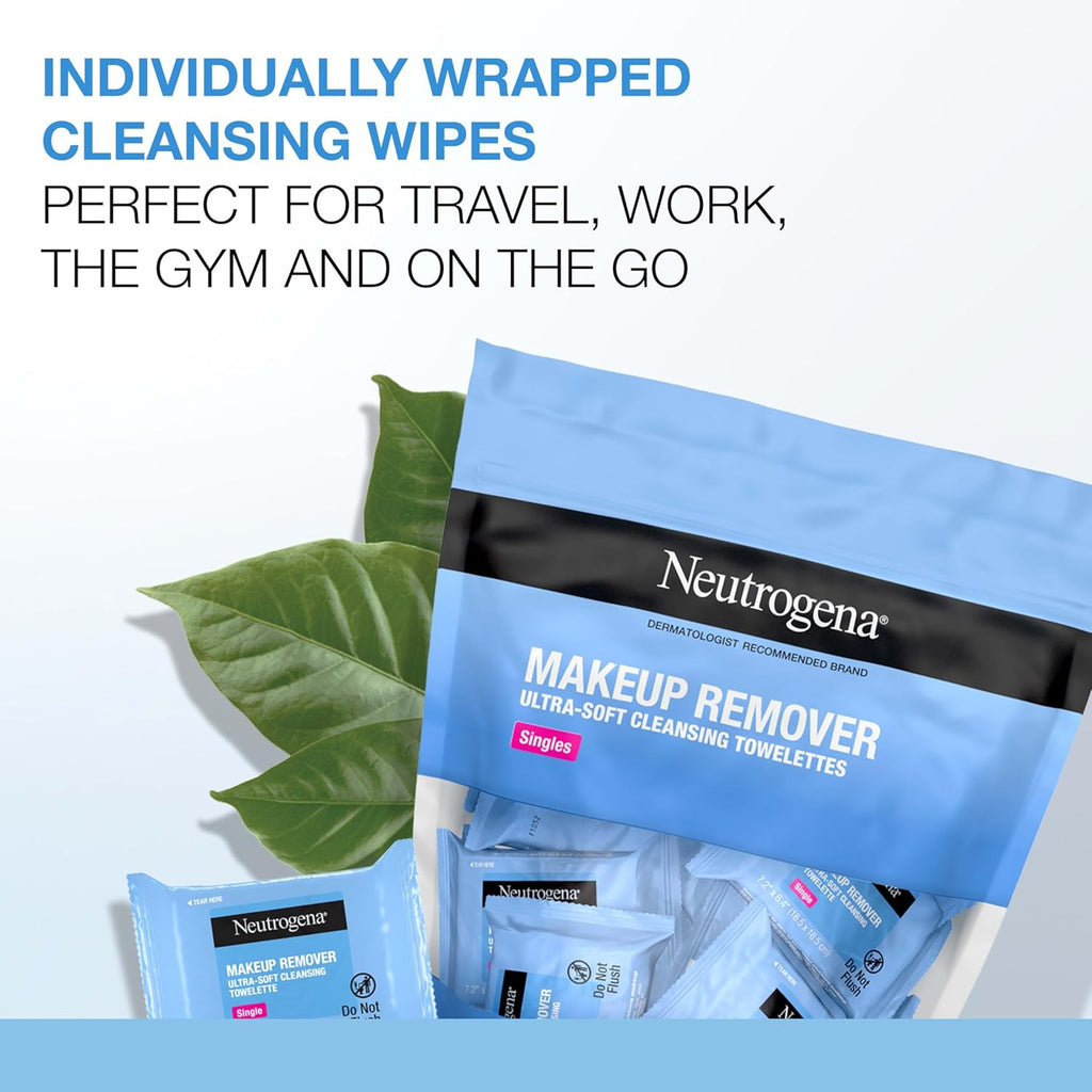 Neutrogena Makeup Remover Wipes - Alcohol-Free Daily Cleansing Towelettes | 20 Count