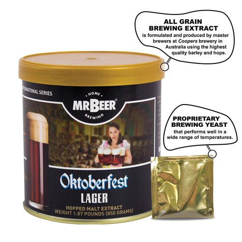 Mr. Beer Oktoberfest Lager 2 Gallon Homebrewing Refill