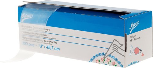 Ateco Disposable Decorating Bags - 18-Inch Size | Pack of 100 for Easy Cake Decorating