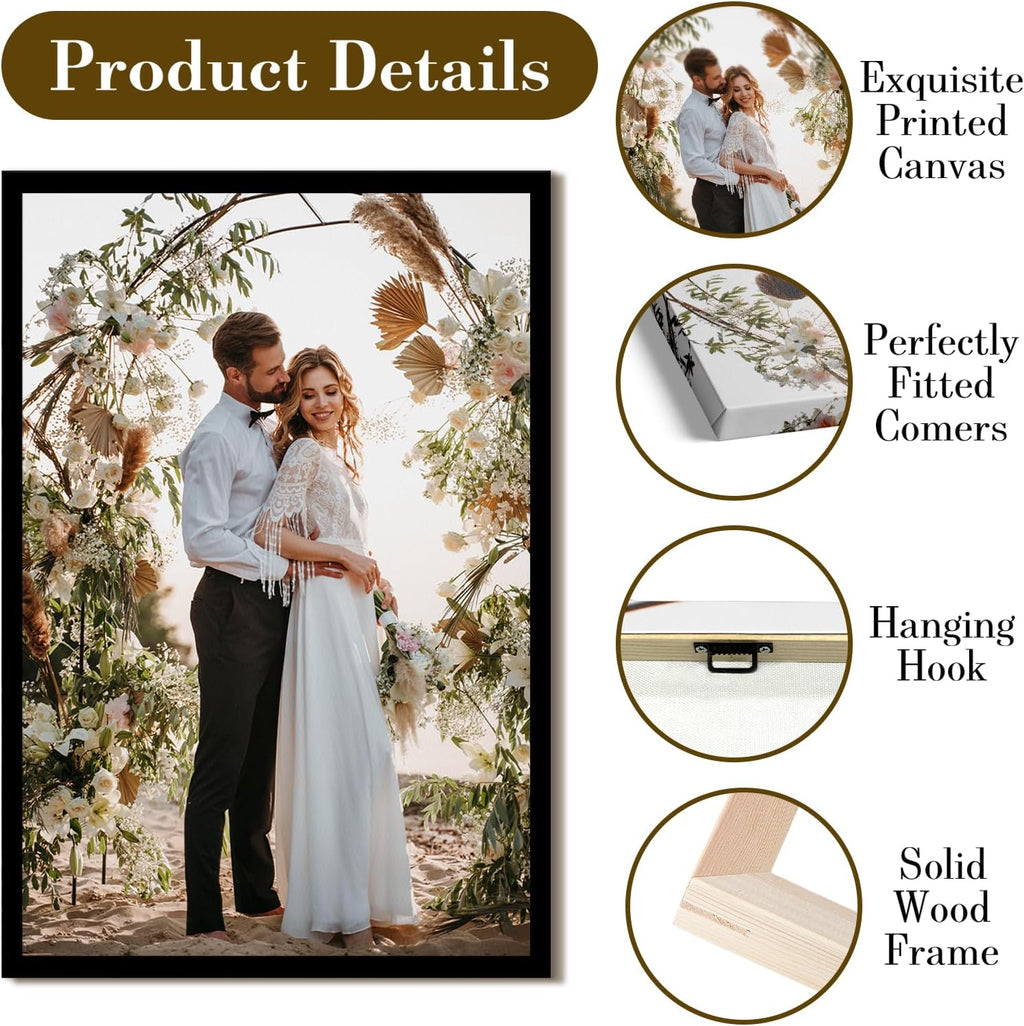 Skiennix Custom Canvas Prints - Personalized Photo Gifts for Home Decor | 16x24 Floating Frame