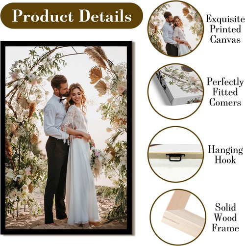 Custom Canvas Prints by [Brand Name] - Personalized Photo Wall Art for Weddings, Family & Home Decor | 12x18