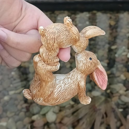 Charming Rabbit Statues - Elegant Easter Ornaments | Perfect Valentine's Day Gifts for All