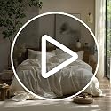 100% Washed Cotton Muslin Duvet Cover Set - 3-Piece Queen Bedding, White