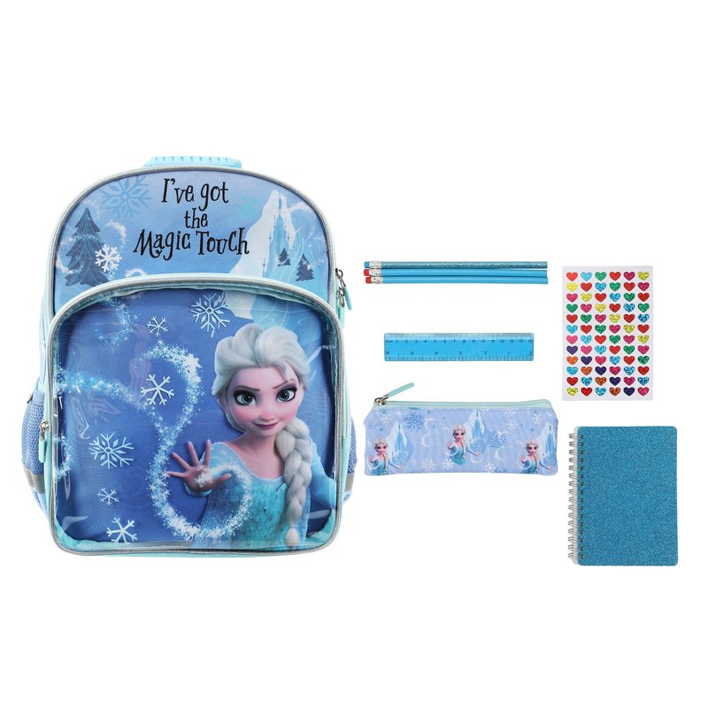 Bioworld Frozen Elsa 5-Piece 16" Backpack & Stationery Value Set