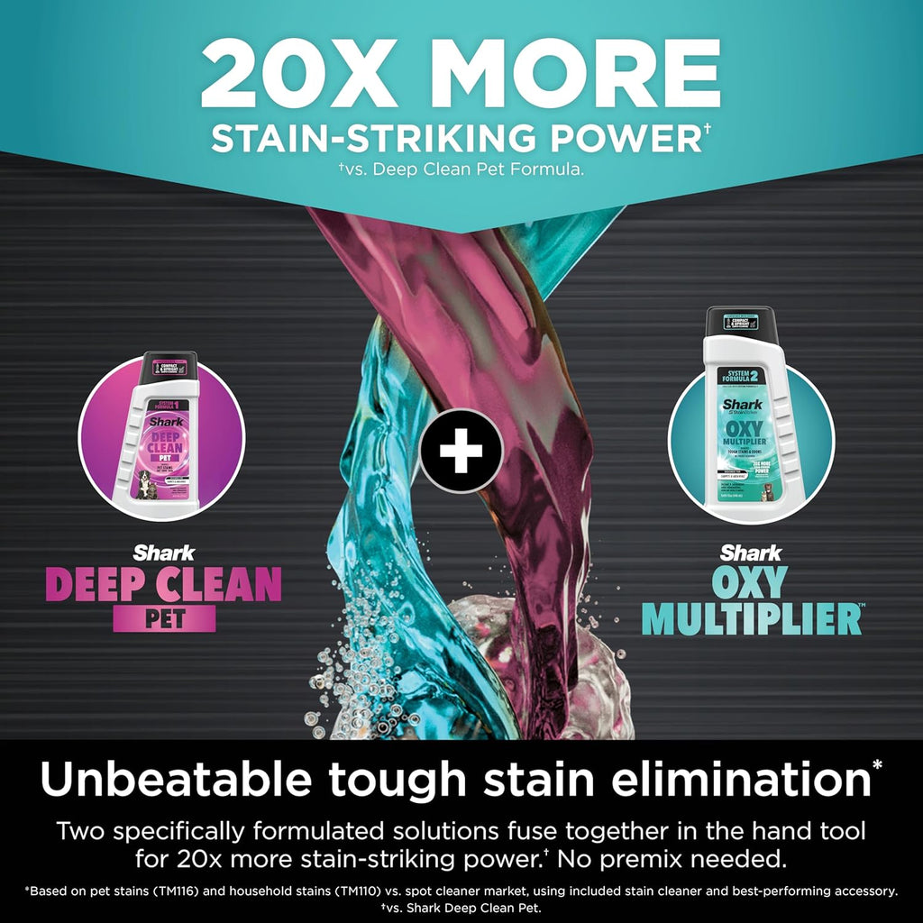 Shark StainStriker HairPro Portable Carpet Cleaner - Self-Cleaning with Pet Hair Tools & Solution | Copper, 4 Tools