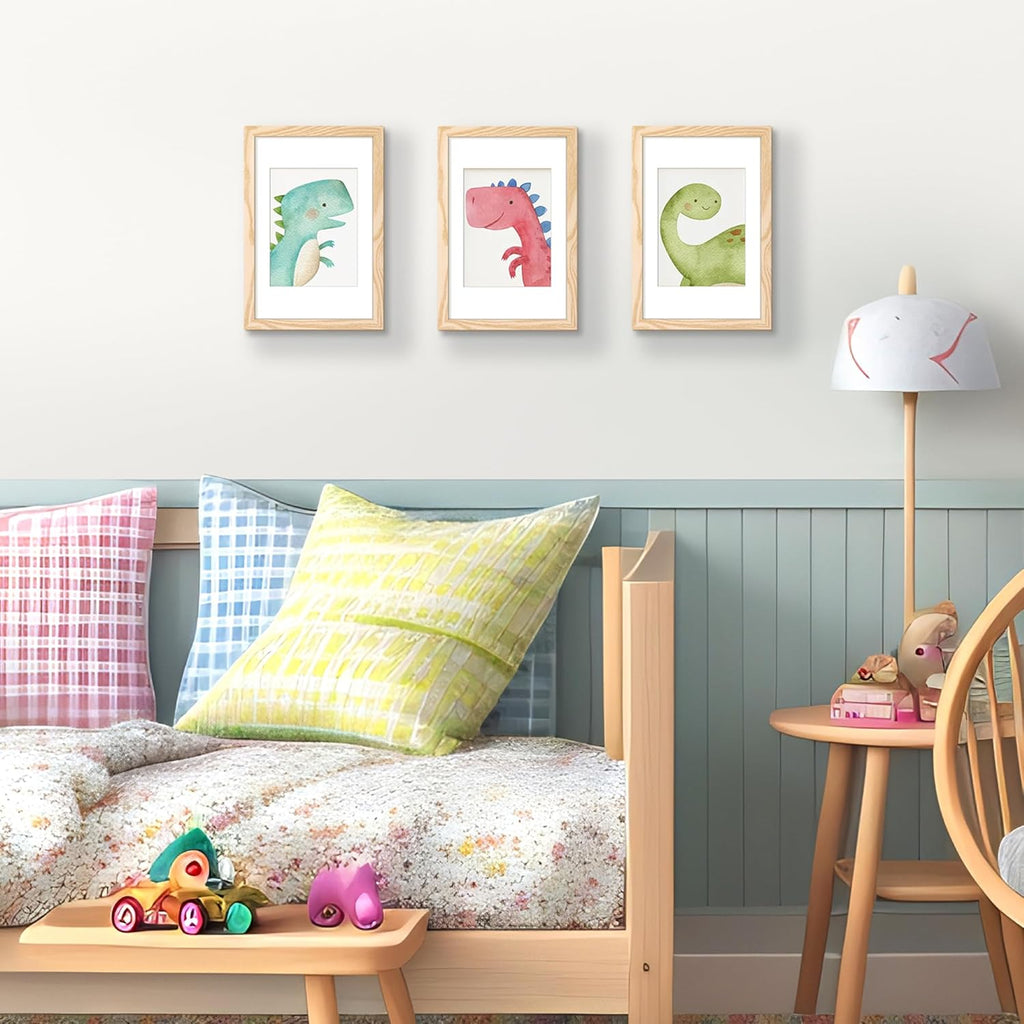 Upsimples 8x12 Picture Frame - Versatile Display for 6x8 Photos with Mat or 8x12 Without | Natural Finish