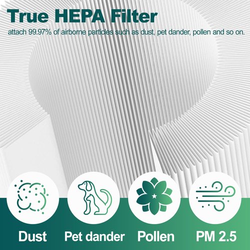 12030 Replacement Filter for Clorox 11030 & 11031 Air Purifiers, H13 Grade, 2 Pack
