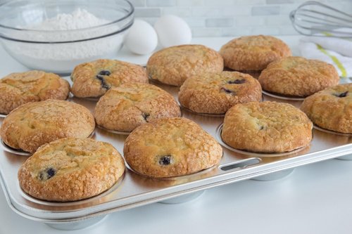 Fox Run Muffin Pan - 12-Cup Stainless Steel Bakeware for Perfect Muffins & Cupcakes