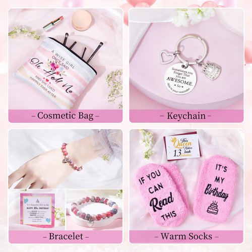ShinnyWis 13th Birthday Gifts for Girls,Sweet 13 Gifts for Girls,Daughter,Sister,Friends,Bestie,Tumblers Gifts Set for 13 year old girl birthday gifts Ideas