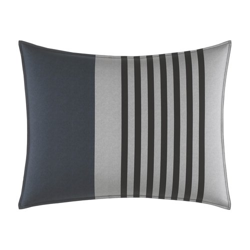 Nautica - Queen Duvet Cover Set, Cotton Reversible Bedding with Matching Shams, Styligh Home Decor (Rendon Charcoal, Queen)