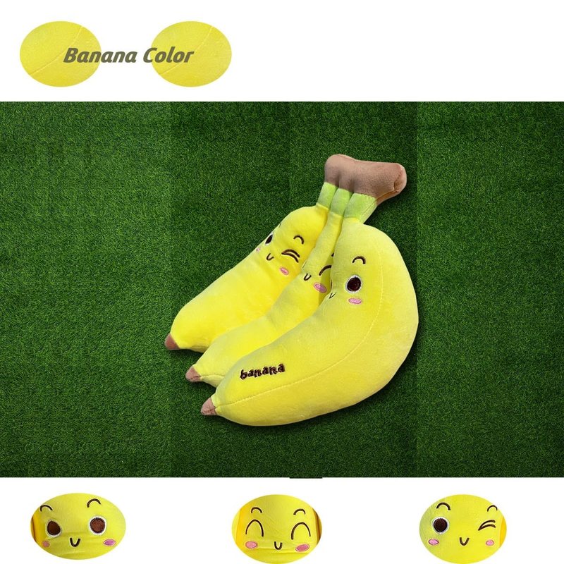Hofun4U Banana Plush Pillow - 13" Stuffed Animal Fruit Toy Pillow Holiday for Girls Boys
