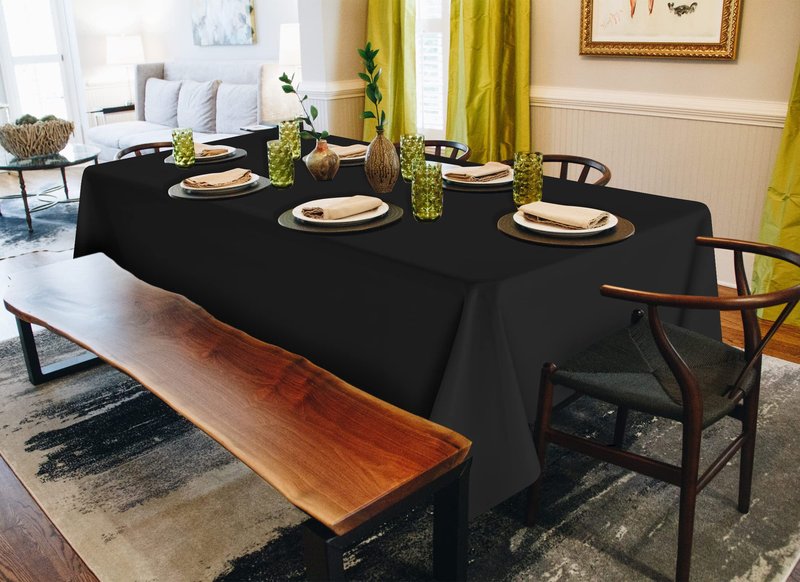 REWOMC 8 Pack Round Tablecloth 90 Inch - Lavender Polyester Table Cloth for Round Table, Premium Washable Fabric Table Cover for Wedding Party Banquet Restaurant Reception