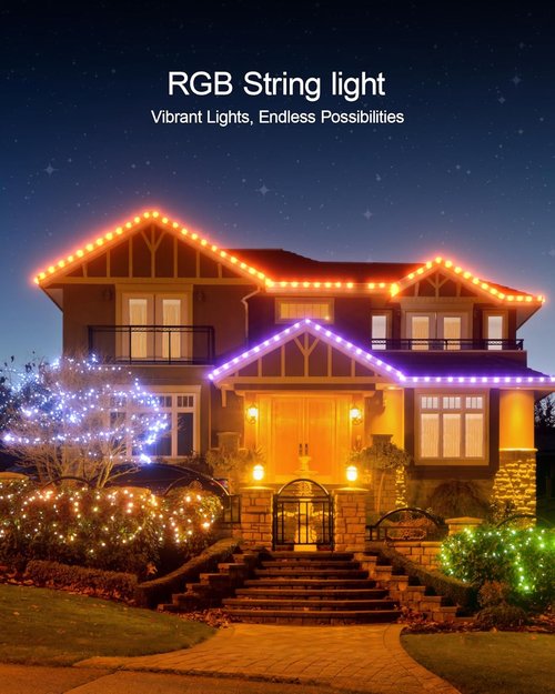 Ariceleo RGB Fairy Lights - 32.8 ft USB Powered String Lights with Remote & APP Control | Waterproof Copper Wire, 8 Modes, Timer Function for Christmas & Parties