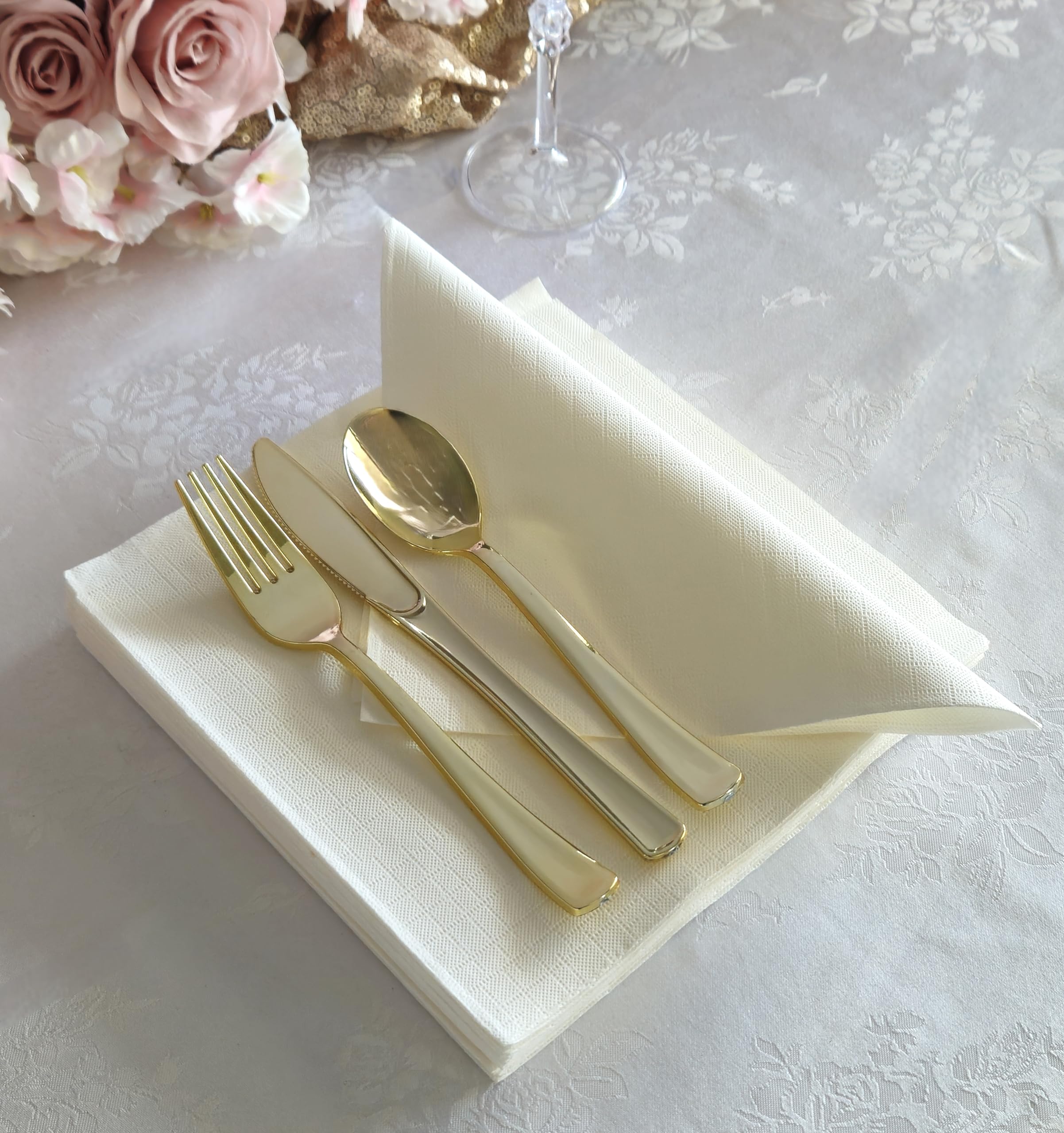 " OCCASIONS " - 240 Piece Pack - Premium 3 PLY - Wedding Party Dinner Paper Napkins (Square Fold)
