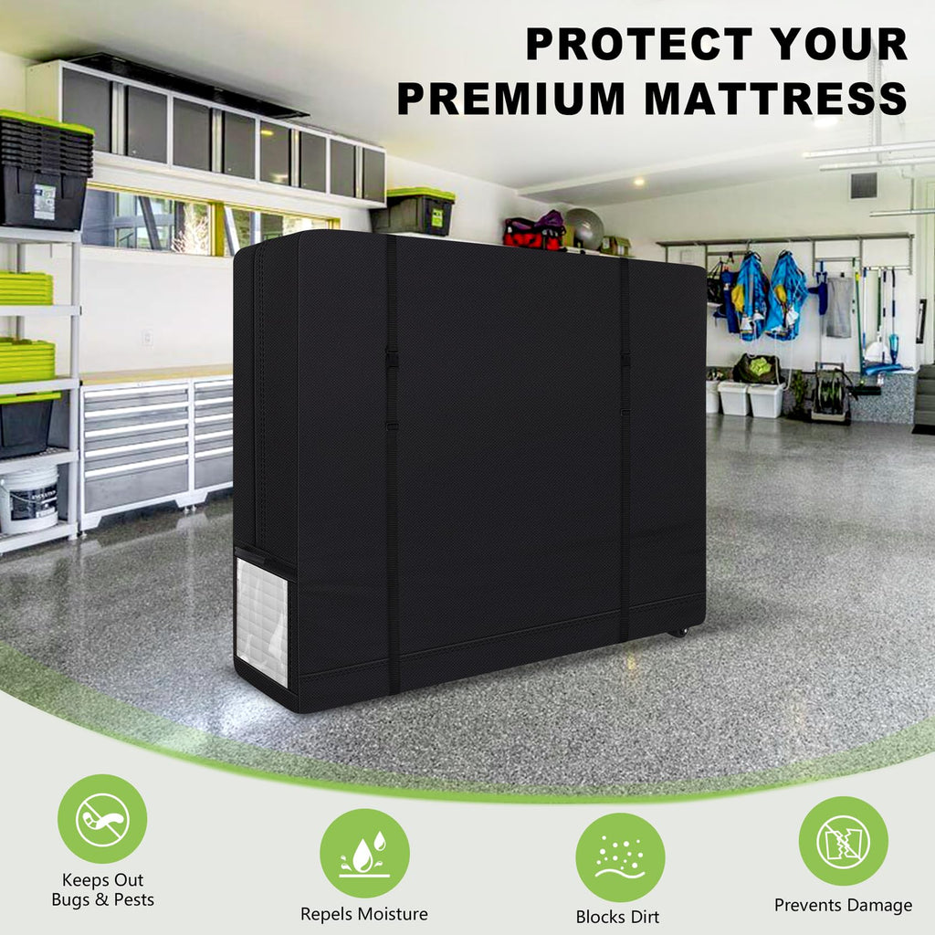 Cuddly Nest Rolling Mattress Storage Bag with Wheel- Reusable Heavy Duty Mattress Cover for Moving and Storage (Queen&Wheel)