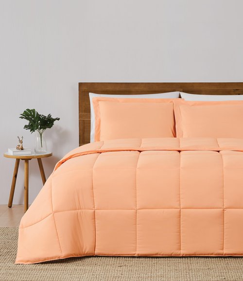 TRULY SOFT Everyday Reversible Peach King 3 Piece Comforter Set