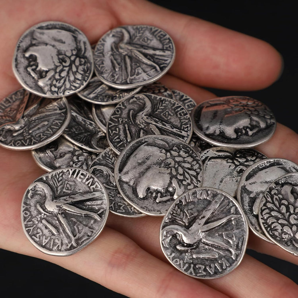 Regine Switzerland 30 Roman Coins - Authentic Silver Religious Coins with Coin Bag | Unique Christian Gifts for Priests