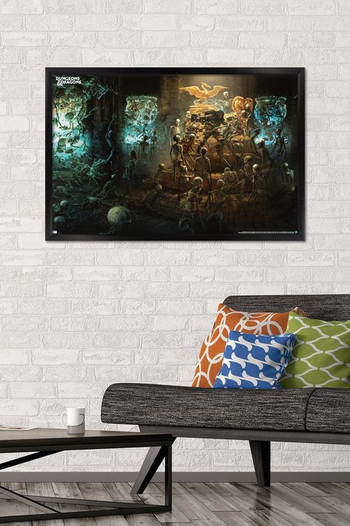 Dungeons and Dragons - Papazotl's Tomb Wall Poster, 34L" x 22.4W", Black Framed Version