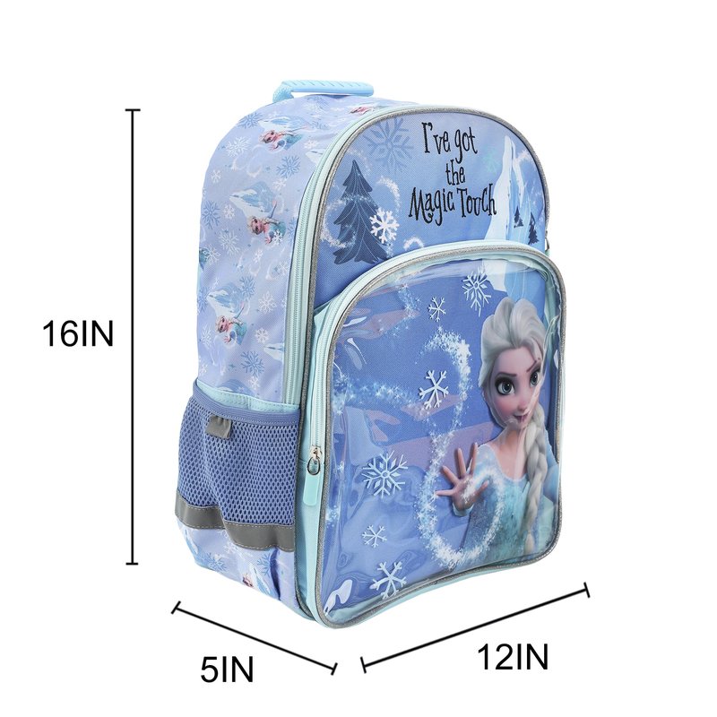 Bioworld Frozen Elsa 5-Piece 16" Backpack & Stationery Value Set