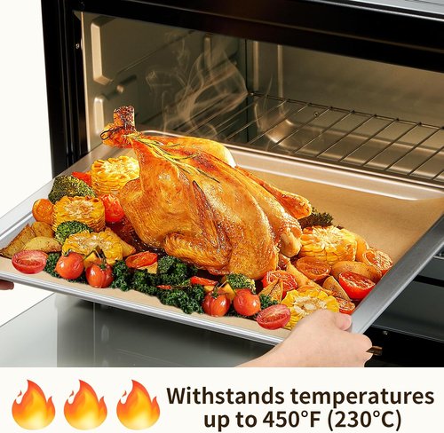 200 Pcs Parchment Paper Sheets - Non-Stick Baking & Grilling | 9x13 In, 450°F Heat Resistant, Natural Wood Pulp