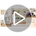 Clear Acrylic Floating Shelves 15 Inch - Wall Mounted Organizer Set of 3