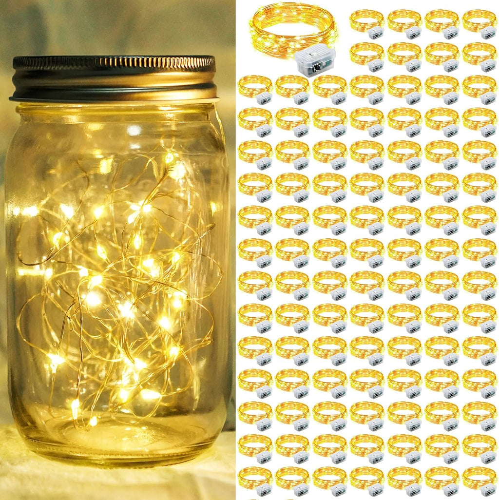 Skiennix 20 LED Fairy Lights - 7Ft Twinkle String Lights | Waterproof & Battery Operated for Weddings, Parties, and Decor