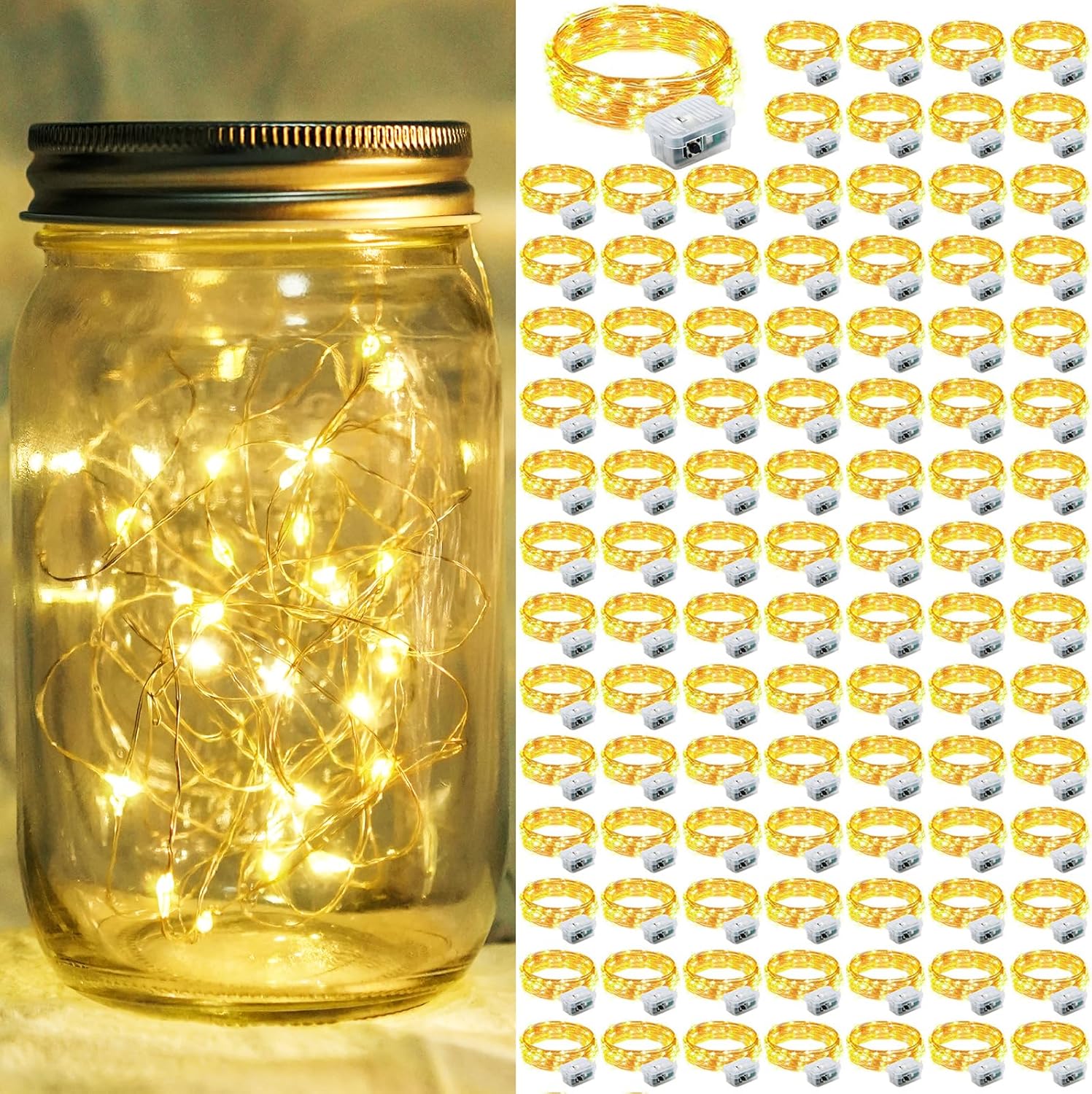 Skiennix 20 LED Fairy Lights - 7Ft Twinkle String Lights | Waterproof & Battery Operated for Weddings, Parties, and Decor