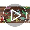 Dinosaur Felt Ornaments Set of 8 – T-Rex, Triceratops, Diplodocus Christmas Hanging Decor
