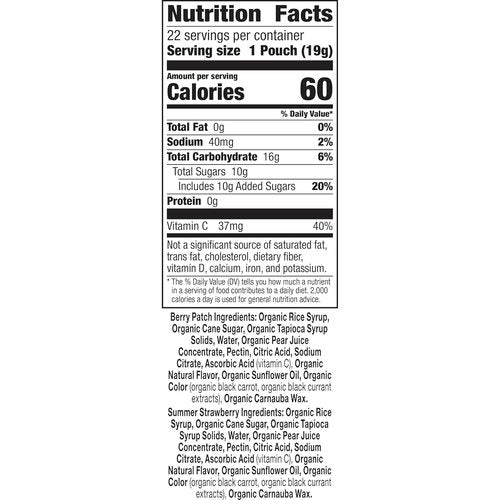 Annie's Organic Bunny Fruit Snacks - Gluten-Free Variety Pack | 22 Count, 15.4 oz