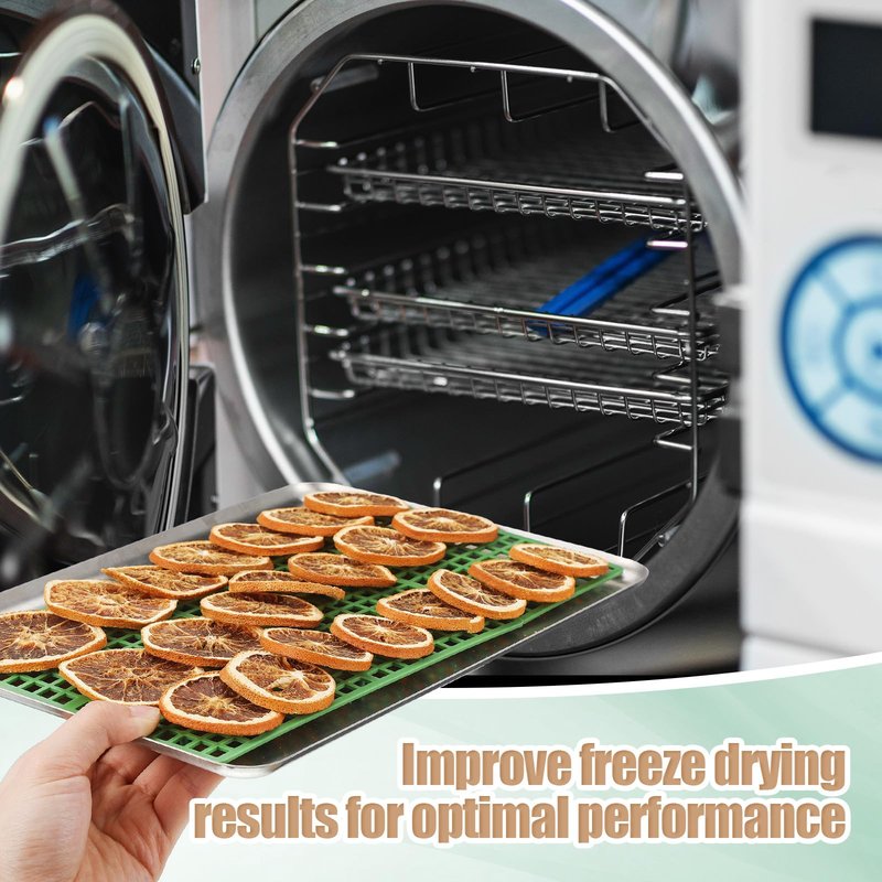 Tioncy 12 Pcs Tray Grids for Harvest Right Freeze Dryer Harvest Right Storage Rack for Fruit Vegetable Food Freeze Drying Accessories, Fits All Trays (Green)