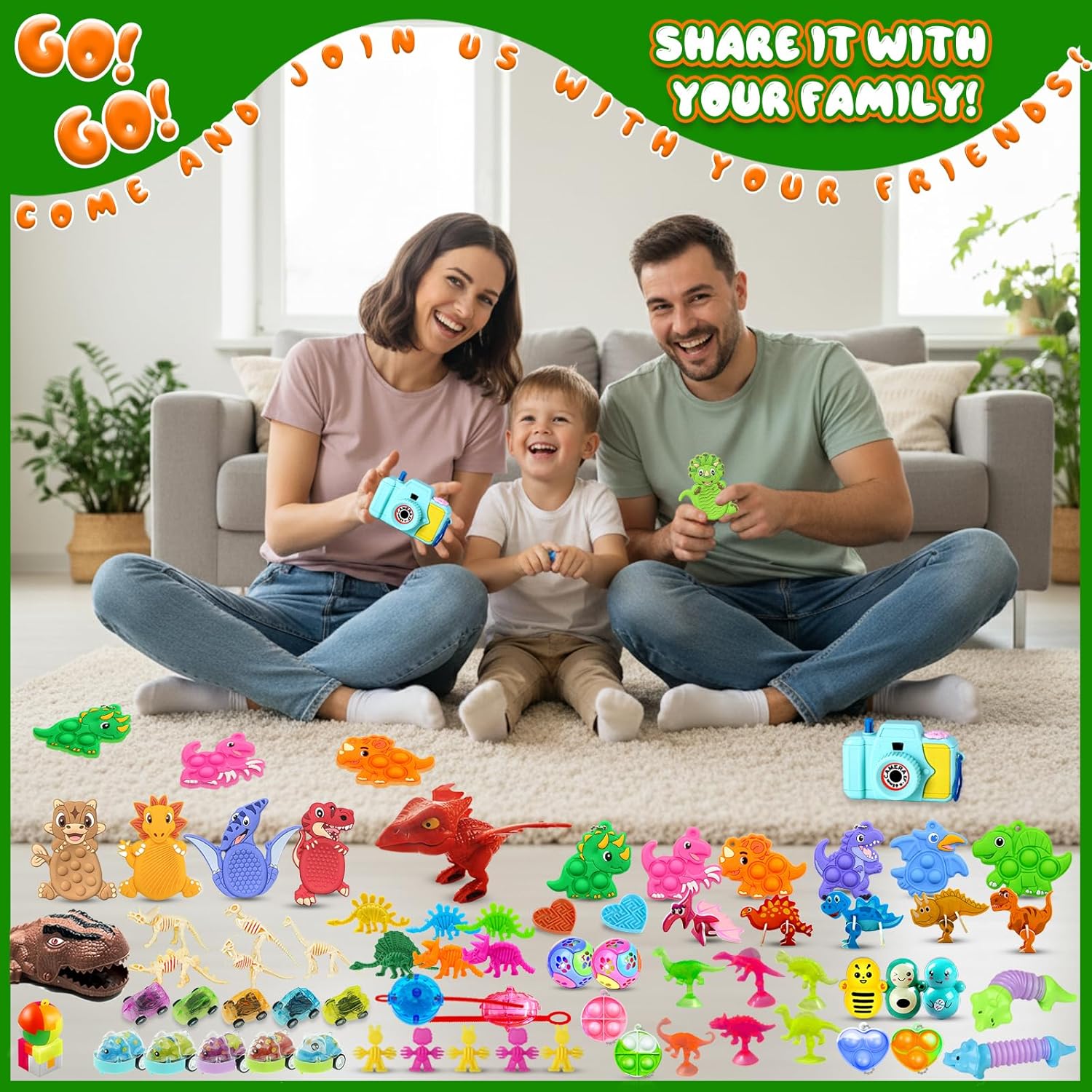 Skiennix Dinosaur Sensory Fidget Toys - 1000 PCS Bulk Party Favors for Kids | Perfect for Prizes & Easter Egg Fillers