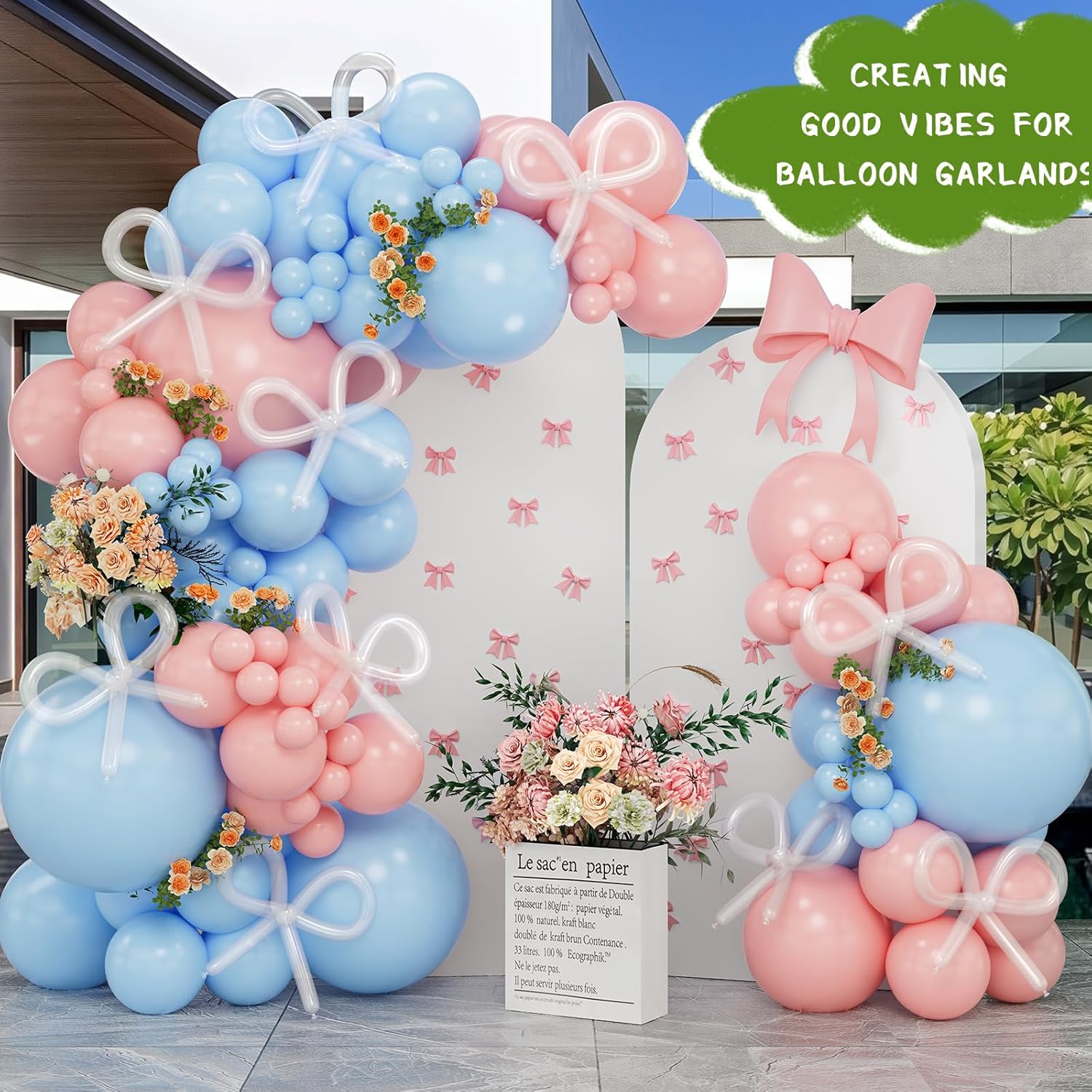 Skiennix 100 Pcs Clear 260 Balloons - Perfect for Long Balloon Garlands & Party Decorations
