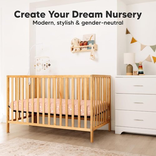 KeaBabies Fitted Crib Sheets - Soft Bamboo Viscose Cotton, 2-Pack, 52x28, Gender Neutral (Butterflies)