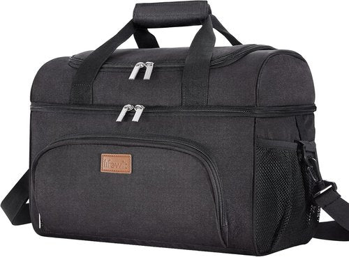 Lifewit Insulated Cooler Bag - Large 32/48 Can Leakproof Beach Cooler | Lightweight Soft-Sided Travel Ice Chest for Camping & Road Trips
