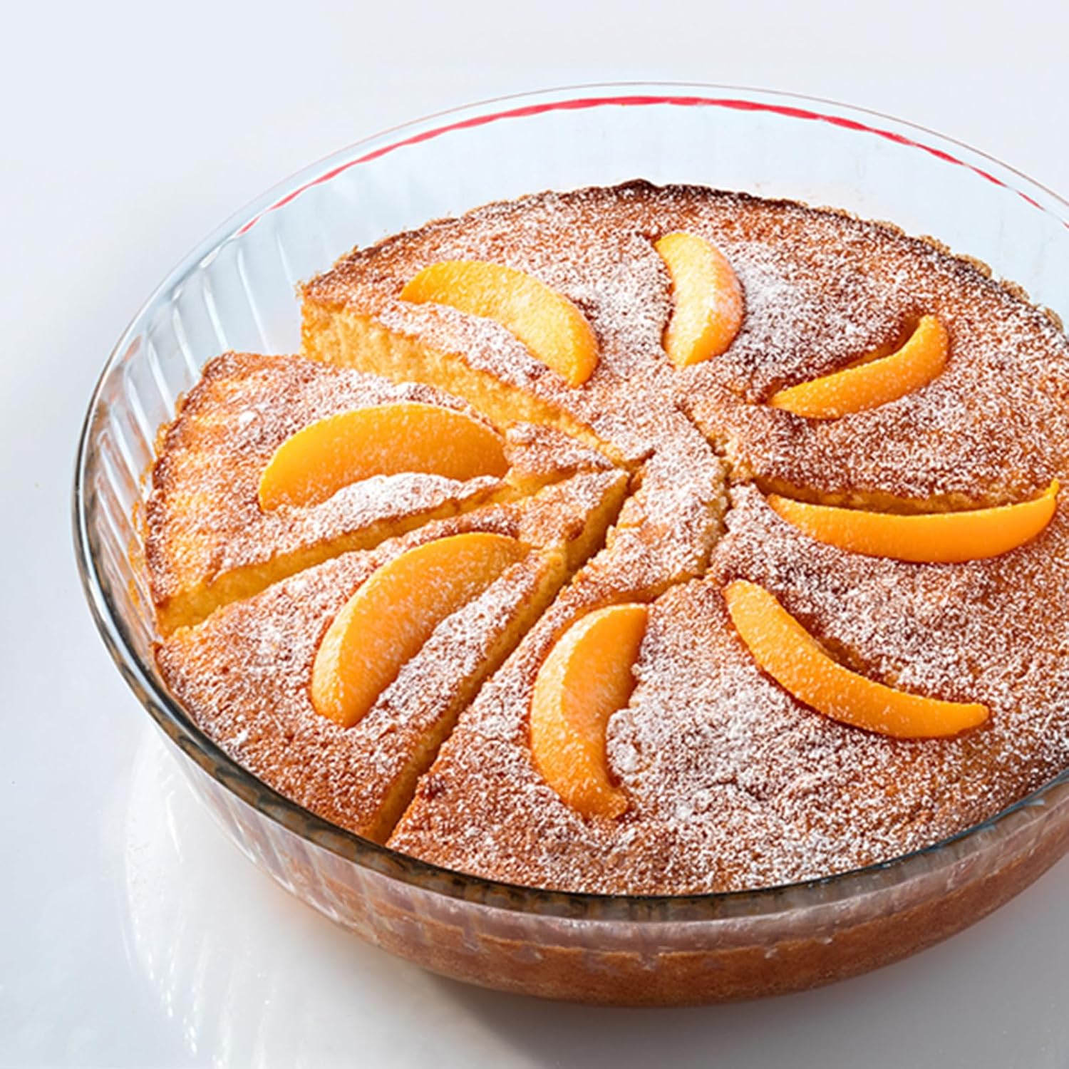 Skiennix 10-Inch Glass Deep Pie Dish - Durable Clear Baking Pan for Perfect Quiches & Pies